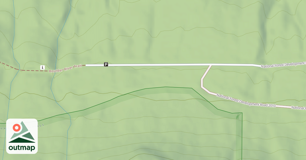 Map of BOULDER RIVER TRAIL HEAD