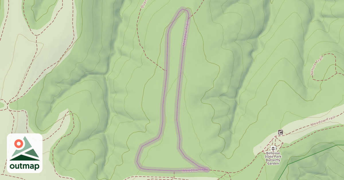 Map of Meadow Trail