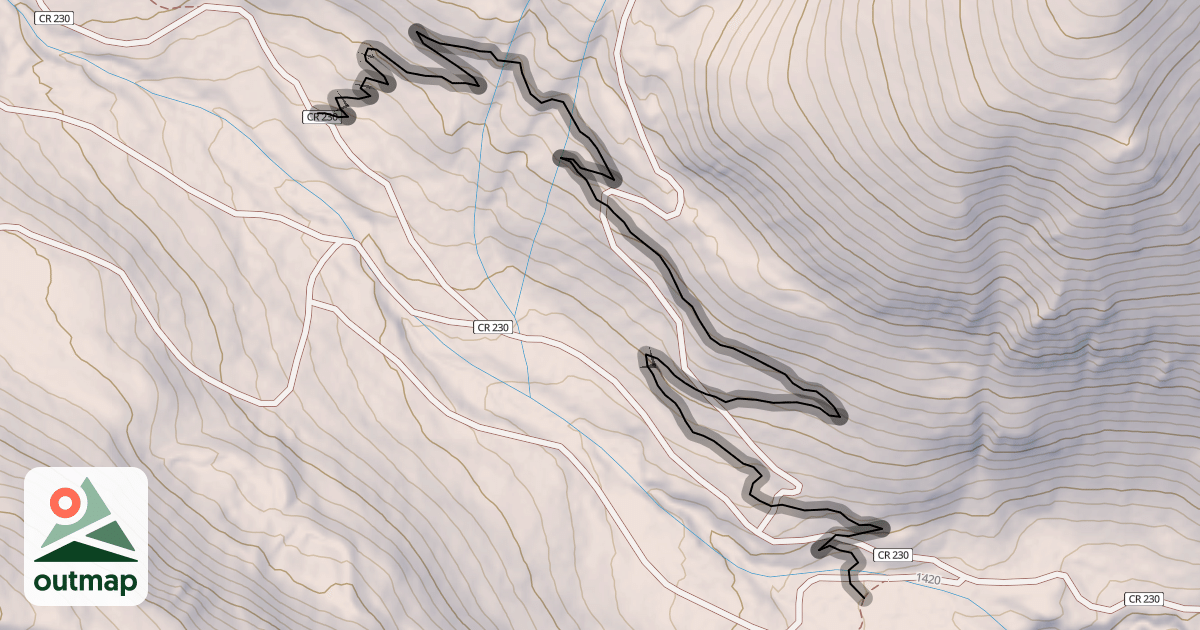 Map of Continental Divide Trail