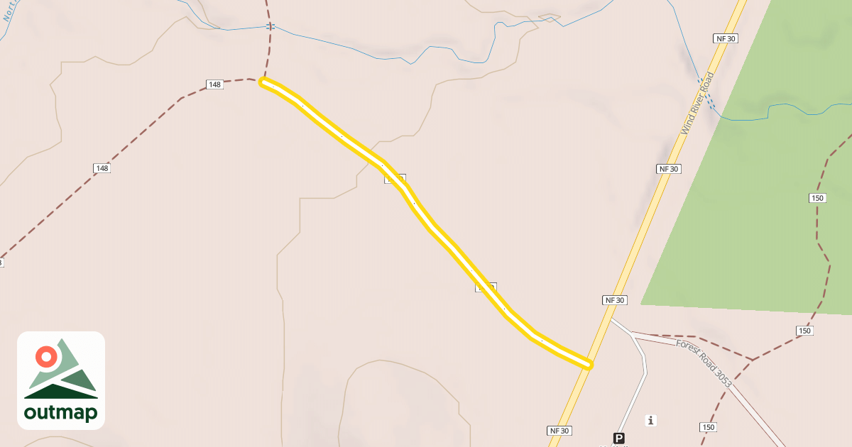 Map of Snofoot Trail #148D