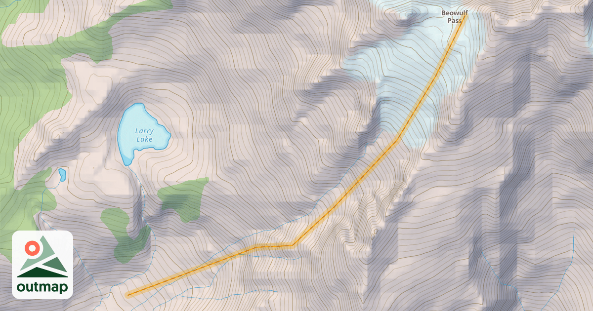 Map of Baby Bear Glacier