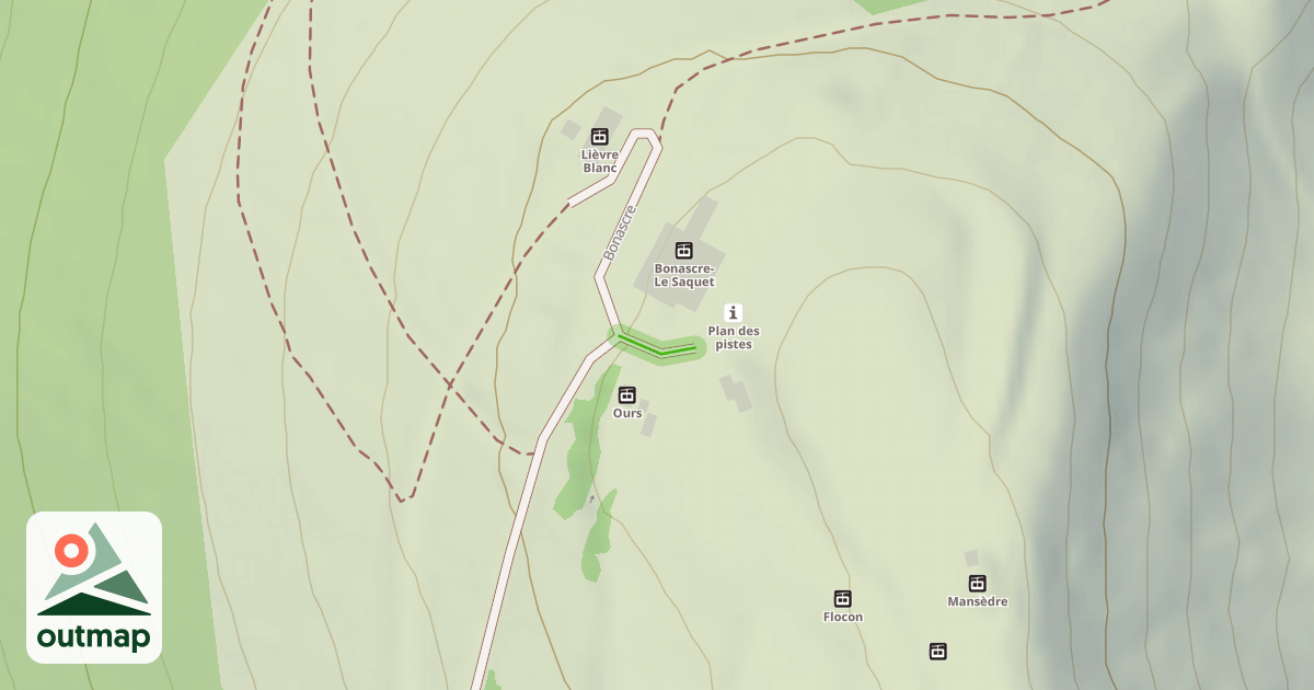 Map of Bonascre