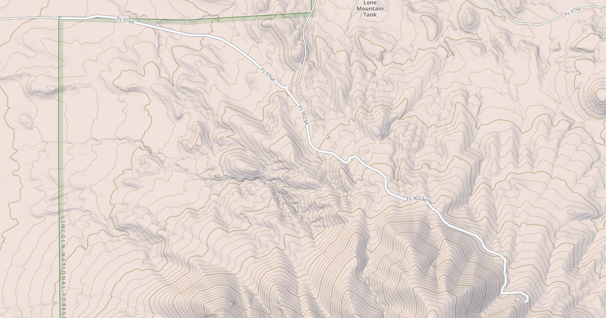 Map preview of USFS Motor Vehicle Use Map Roads {F3B272DD-F244-4CFE-B93A-B759F7BCAF93}