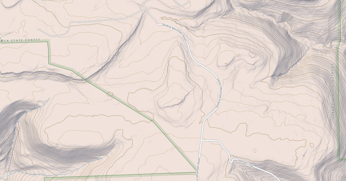 Map preview of Loyalsock State Forest & Worlds End State Park Snowmobile Trails