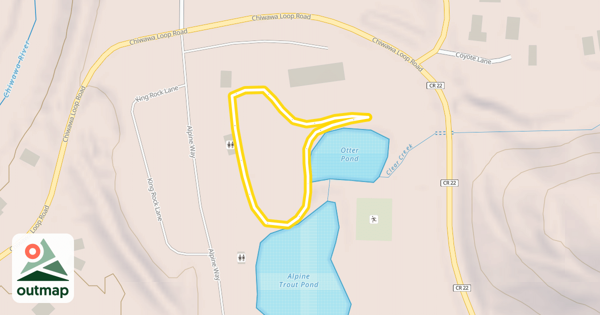 Map of Chiwawa Loop Rd to Thousand Trails