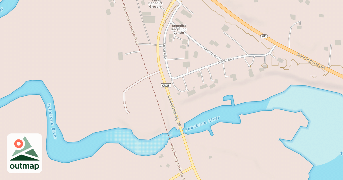 Map of Martineau Recreational Trails
