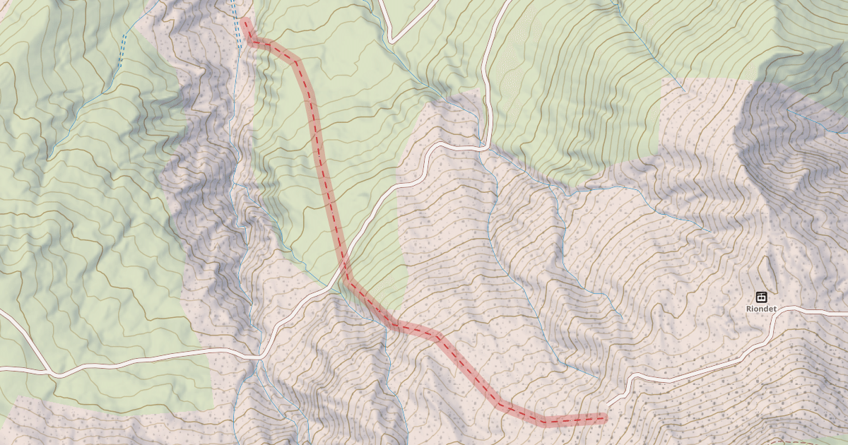 Map preview of Combe du Riondet
