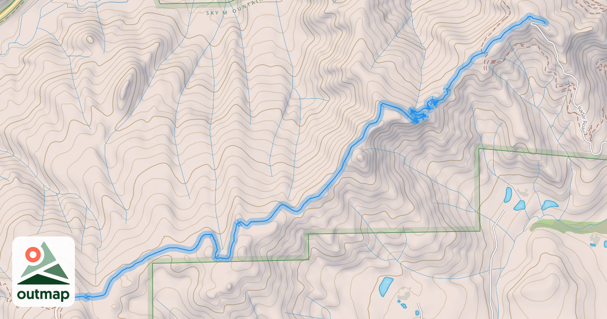 Map of Skyline Ridge Trail
