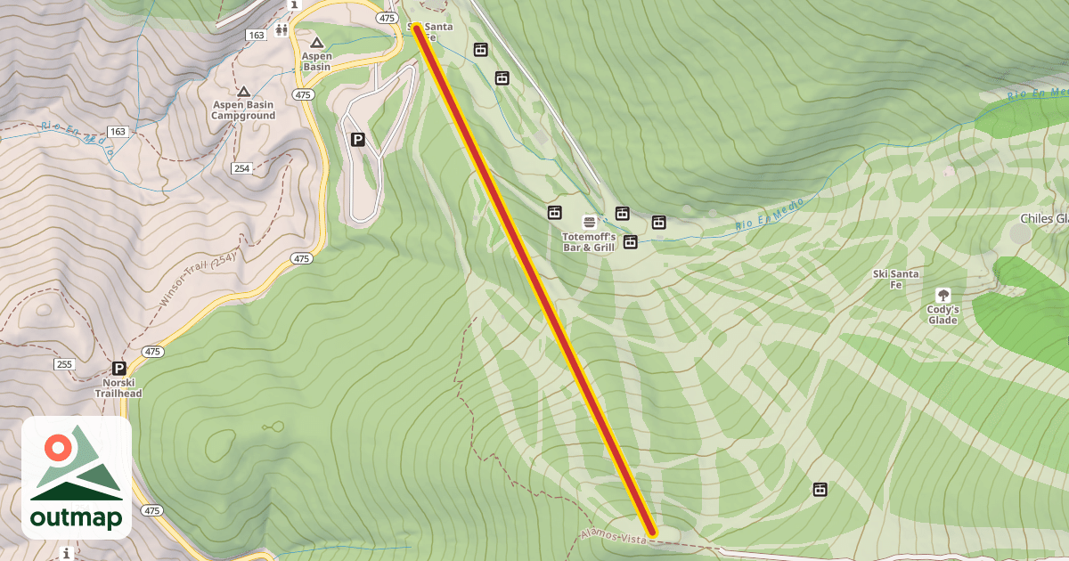 Map of Santa Fe Express
