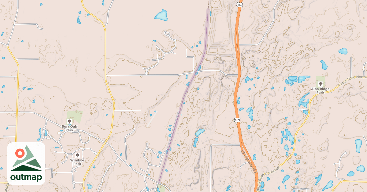 Map of Great Northern Trail