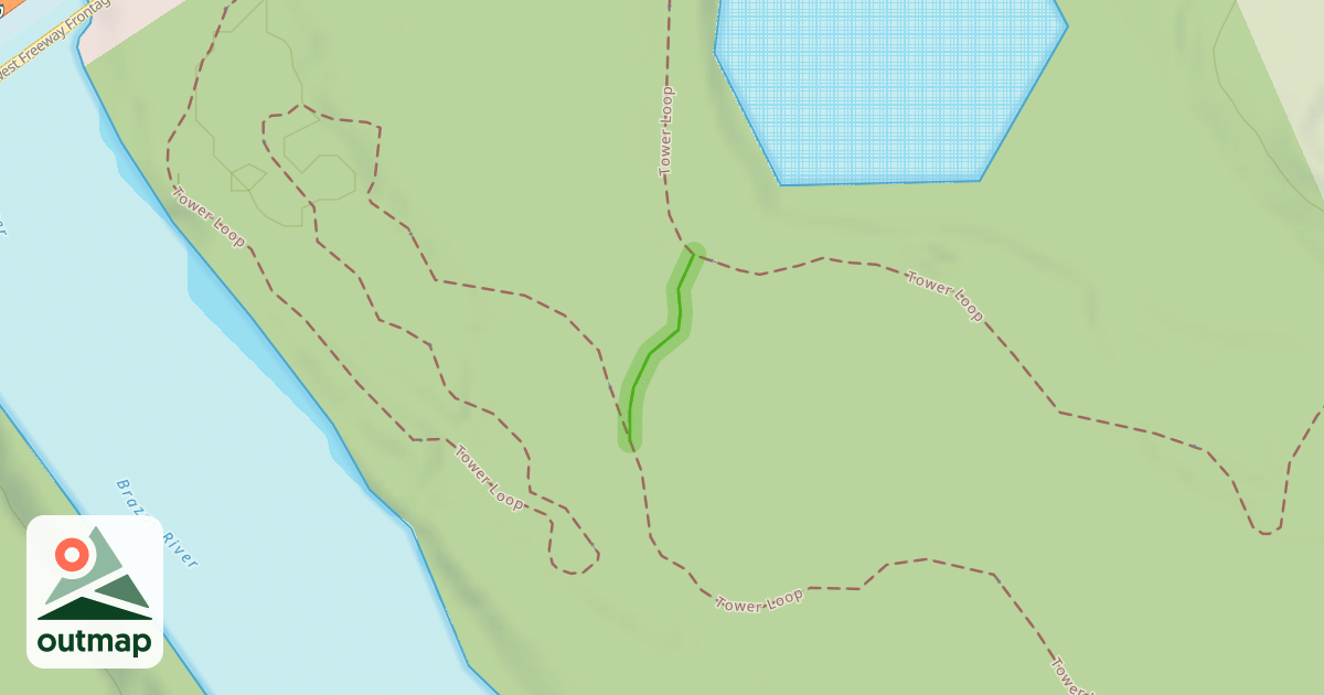 Map of Sugar Land Brazos River Park Trail