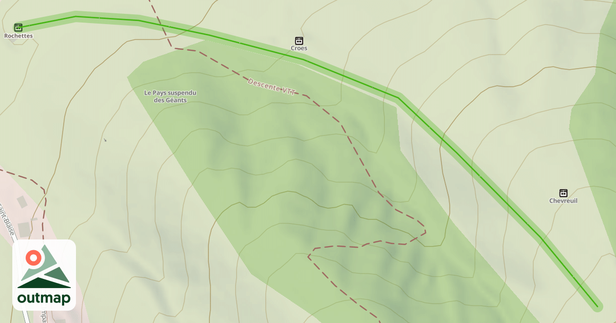 Map of La Chèvrerie