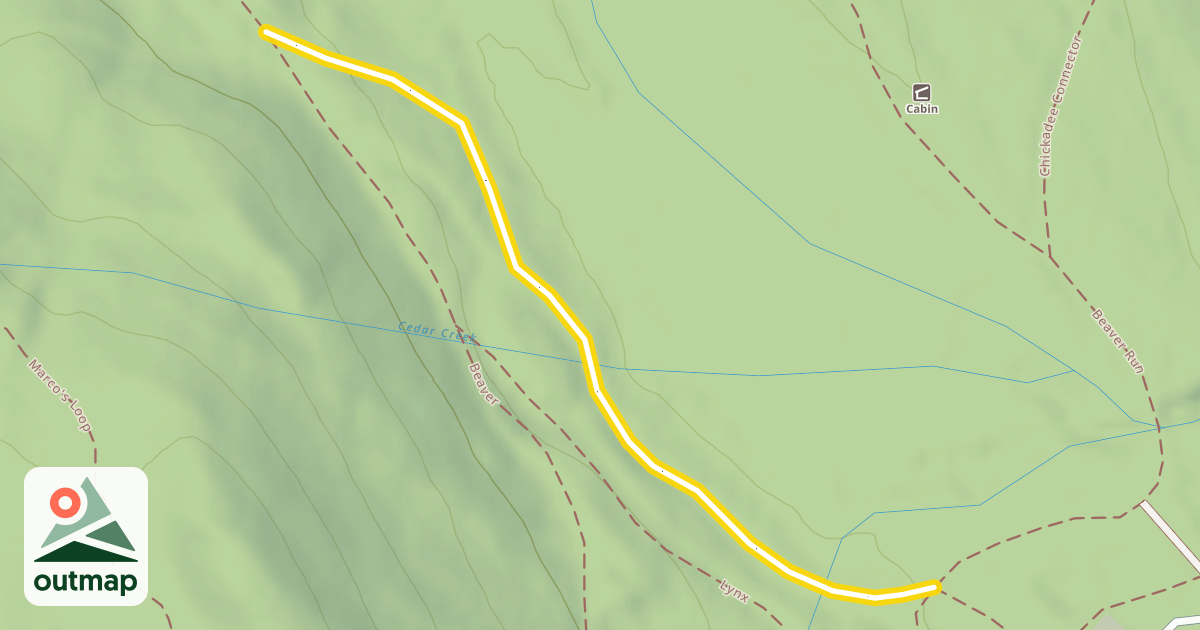 Map of Beaver Shortcut