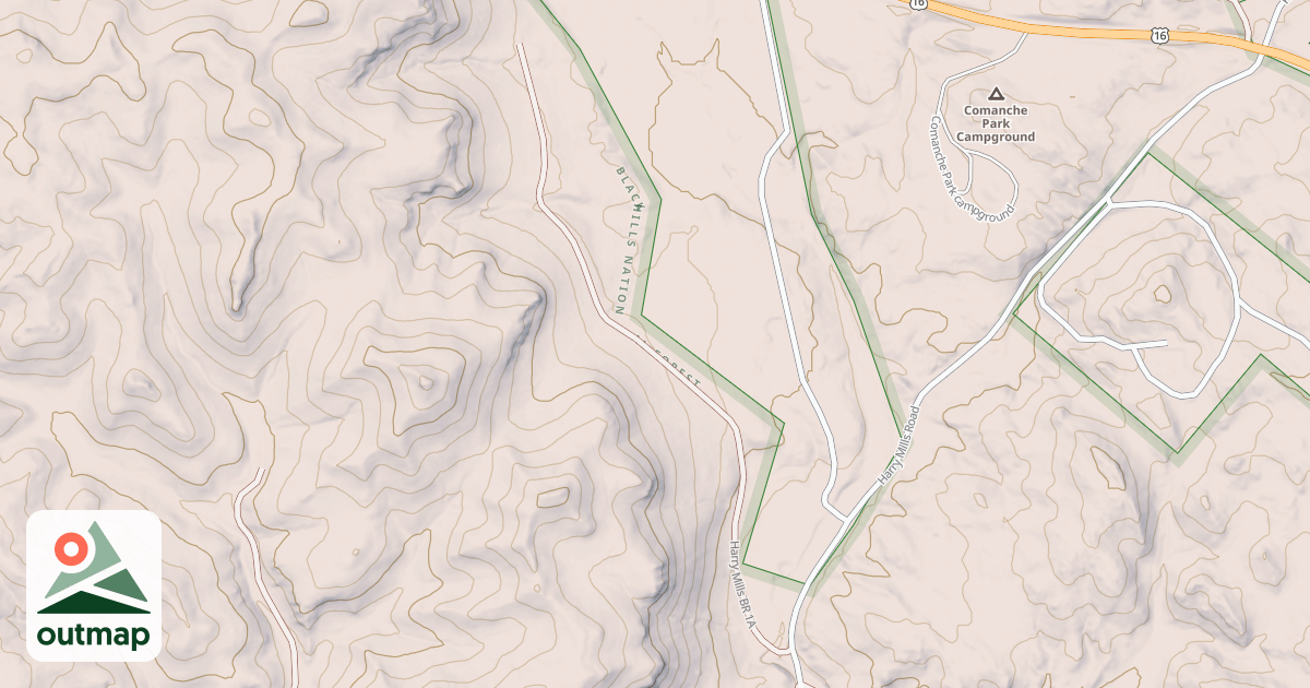 Map of HARRY MILLS BR 1A