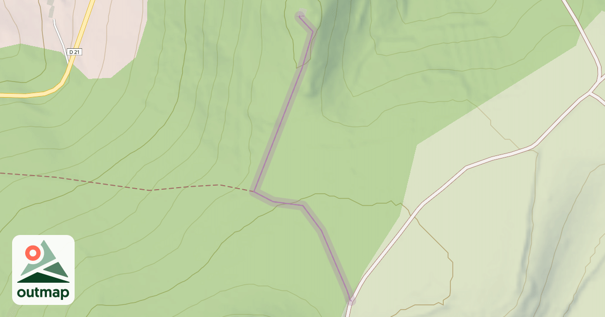 Map of Chemin de la Chapelle des Anges
