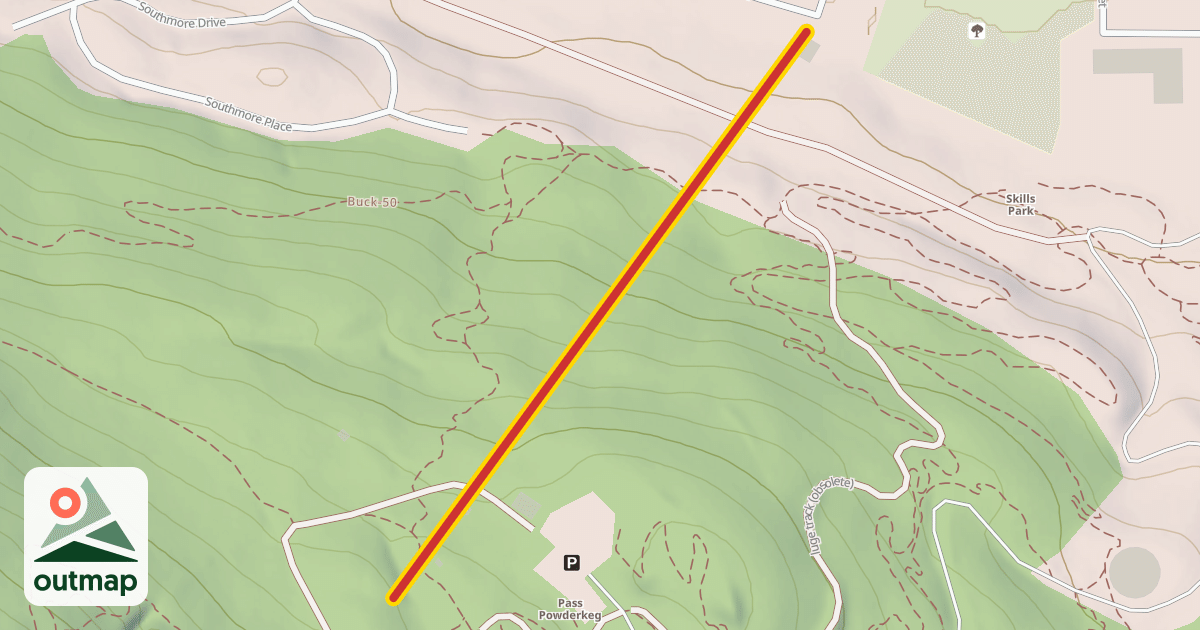 Map of Lower T-Bar