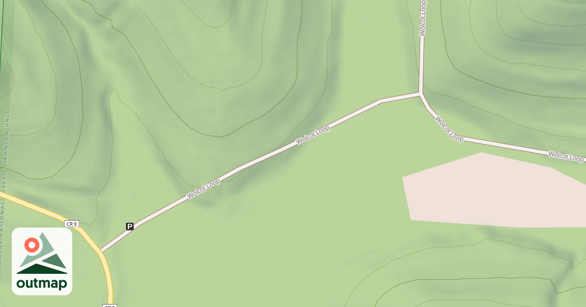 Map of Wolcott Trail