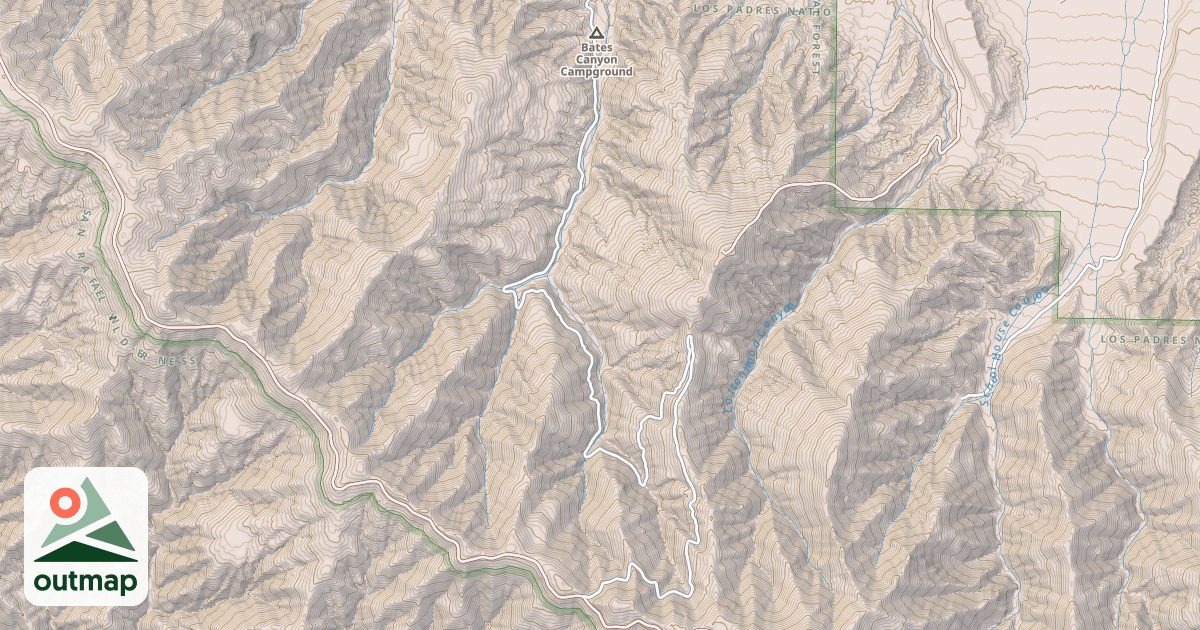Map of 2 BATES CANYON