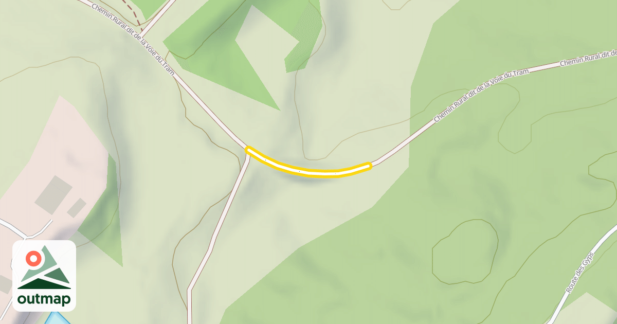 Map of Chemin Rural dit de la Voie du Tram