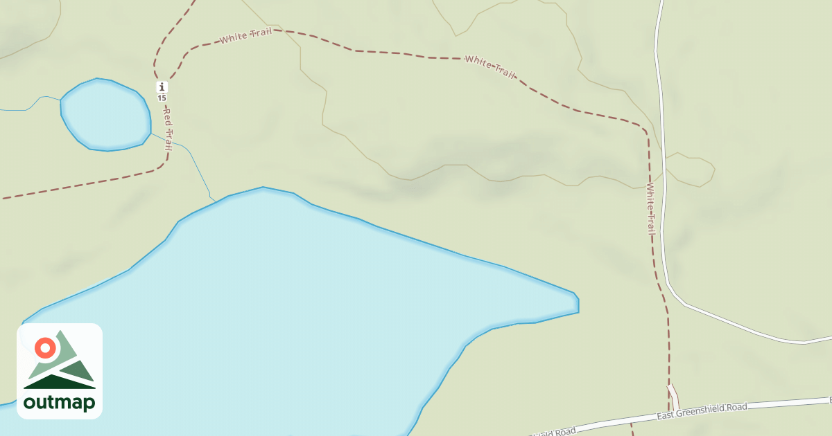 Map of Bald Mountain Rec. Area - White Trail