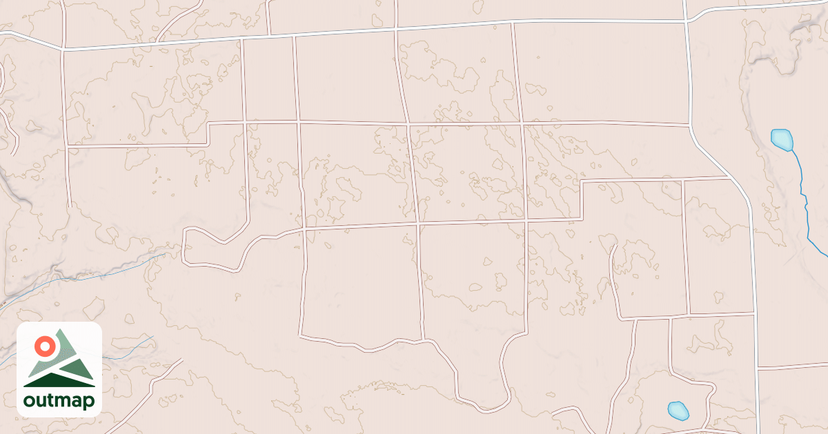Map of BOURGOIS LAKE NORTH