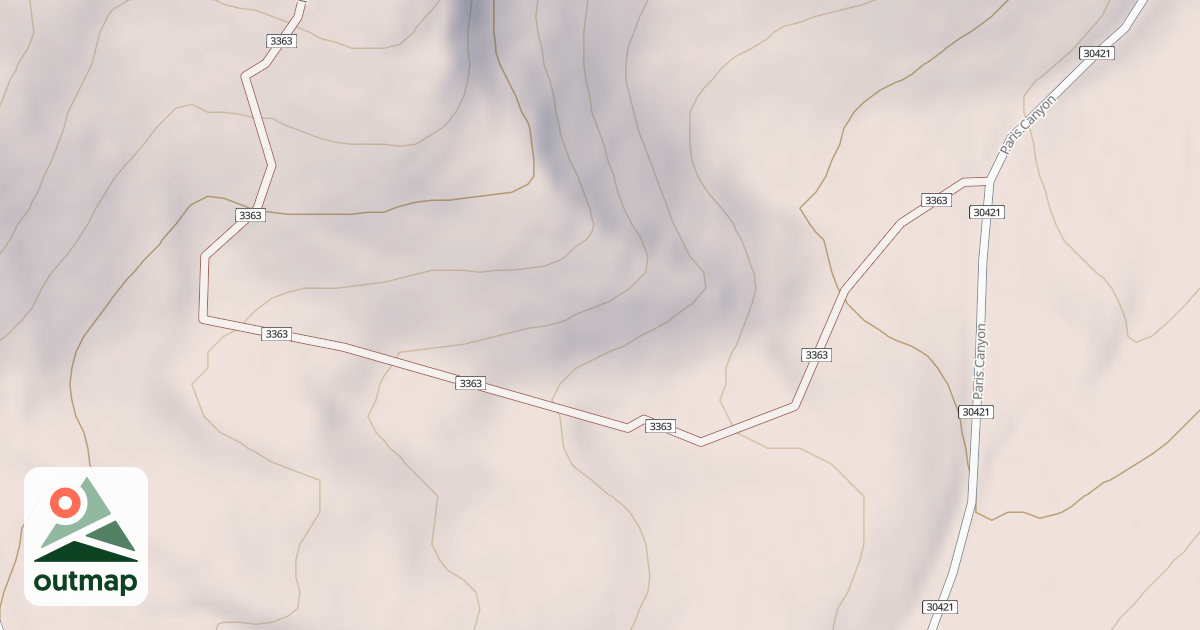 Map of Midnight Mountain