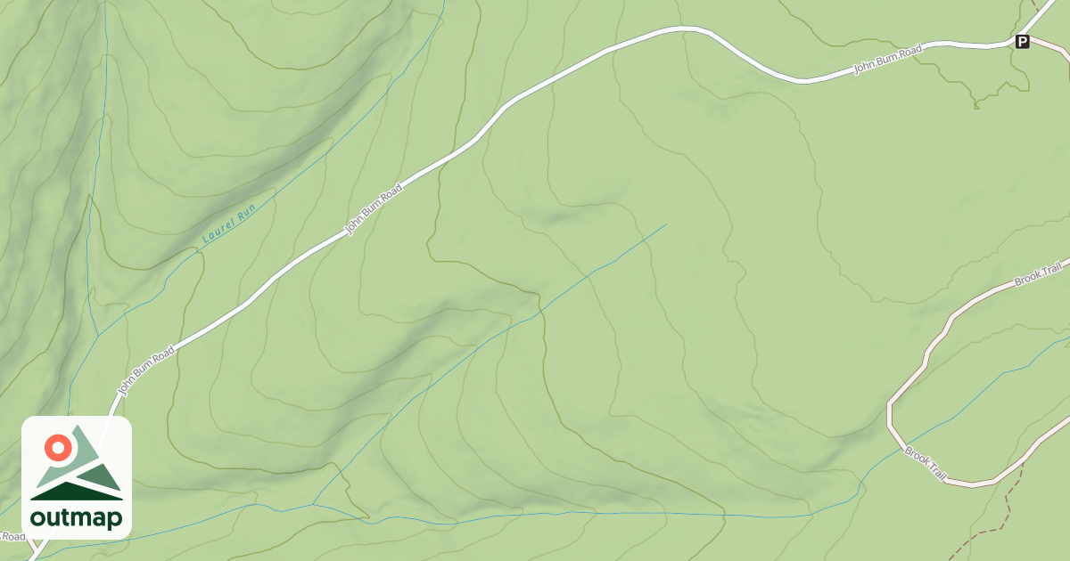 Map of Rothrock State Forest Trough Creek Snowmobile Trails
