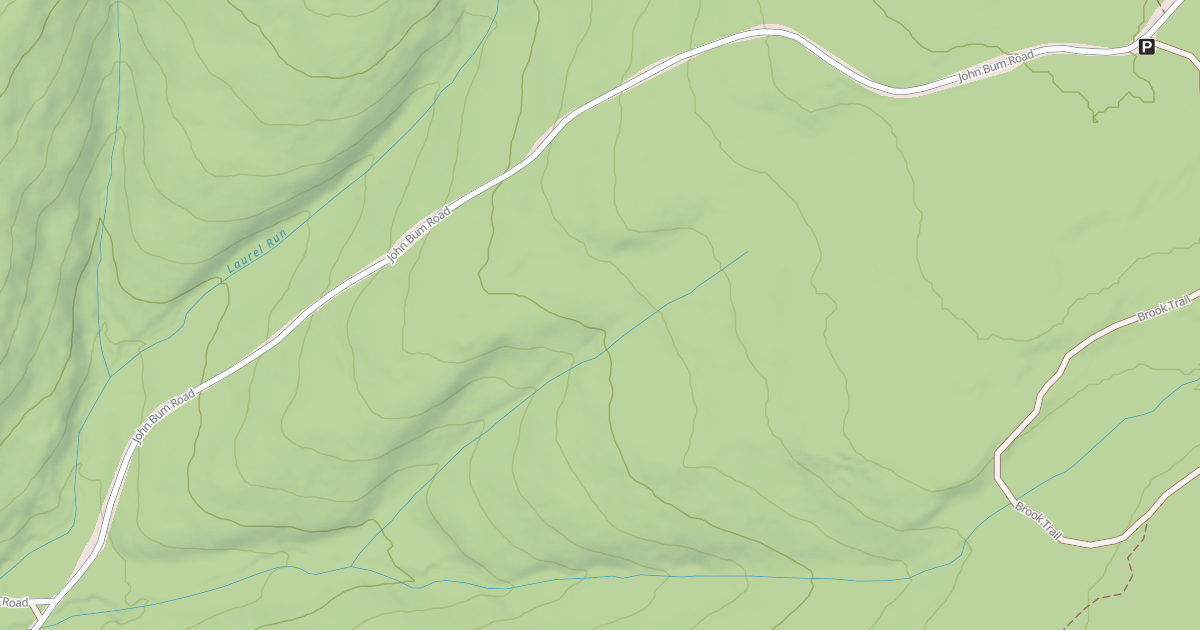 Map preview of Rothrock State Forest Trough Creek Snowmobile Trails