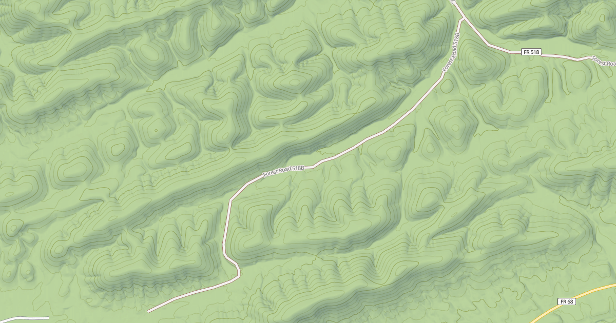 Map preview of SHIRLEY CREEK SPUR