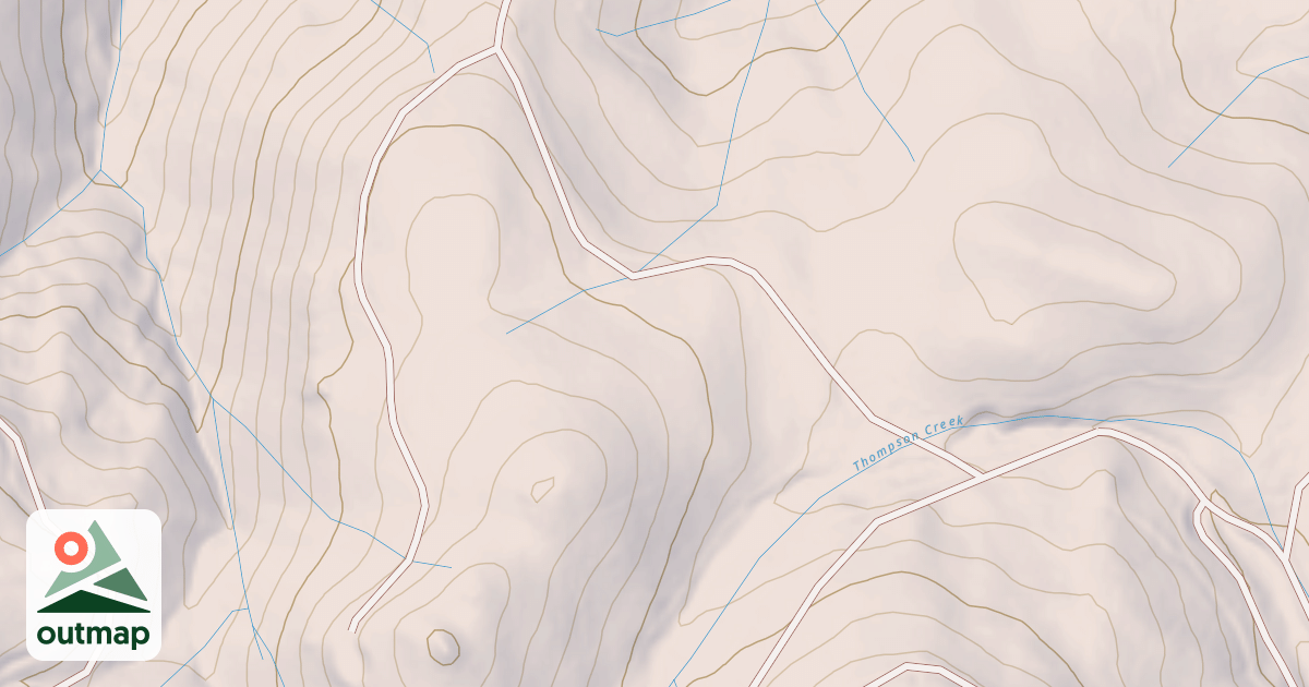 Map of CLAREMONT SPUR