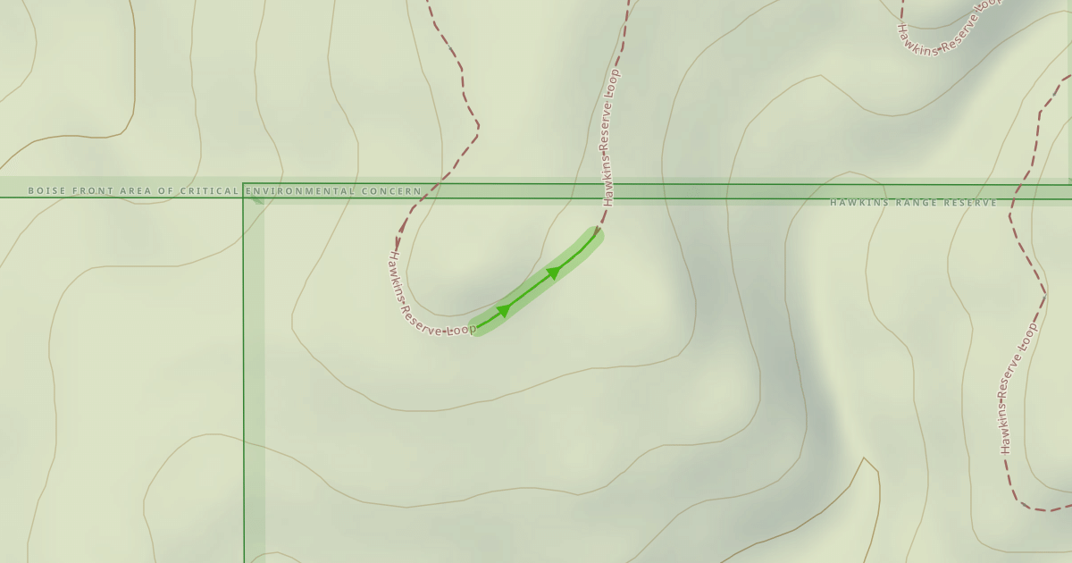 Map preview of Hawkins Reserve Loop
