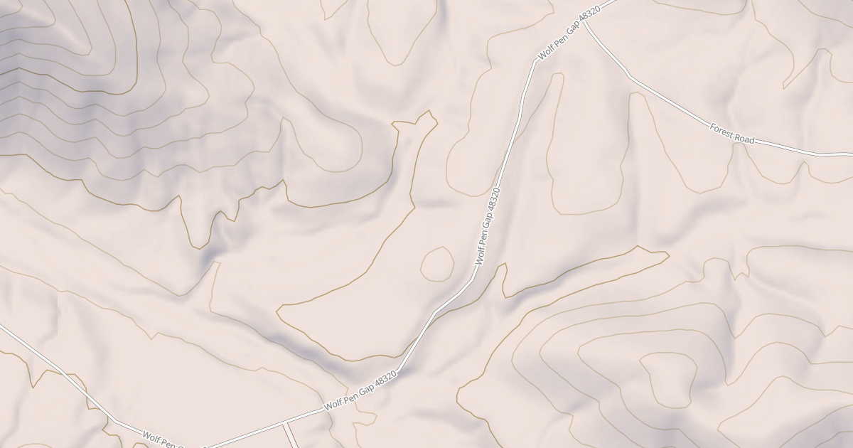 Map preview of USFS Motor Vehicle Use Map Roads {98C327C4-9D6E-489B-9DCA-048D9BB16D70}