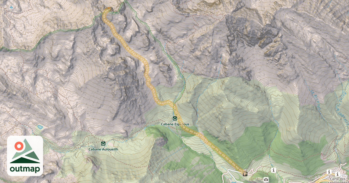 Map of Pène Grane — Lurgues