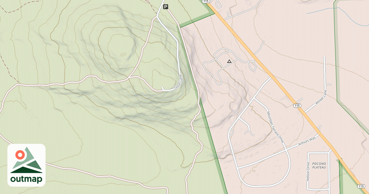 Map of Dixon Miller Recreation Area