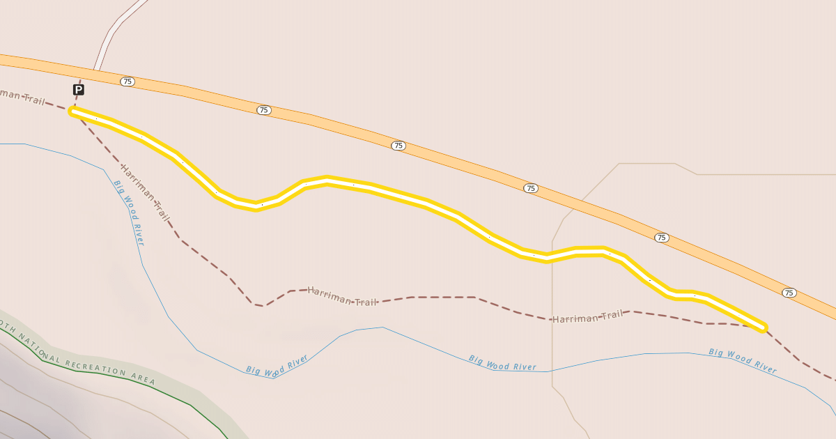 Map preview of Harriman Trail