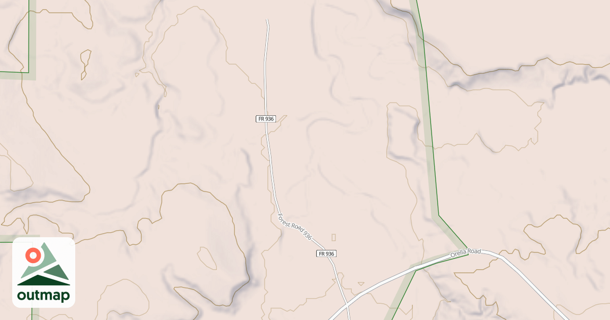 Map of USFS Motor Vehicle Use Map Roads {03A3CEFE-6593-4519-BBF2-1BE353A9565B}