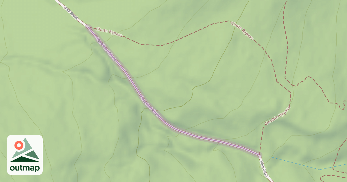 Map of Haul Road Chute