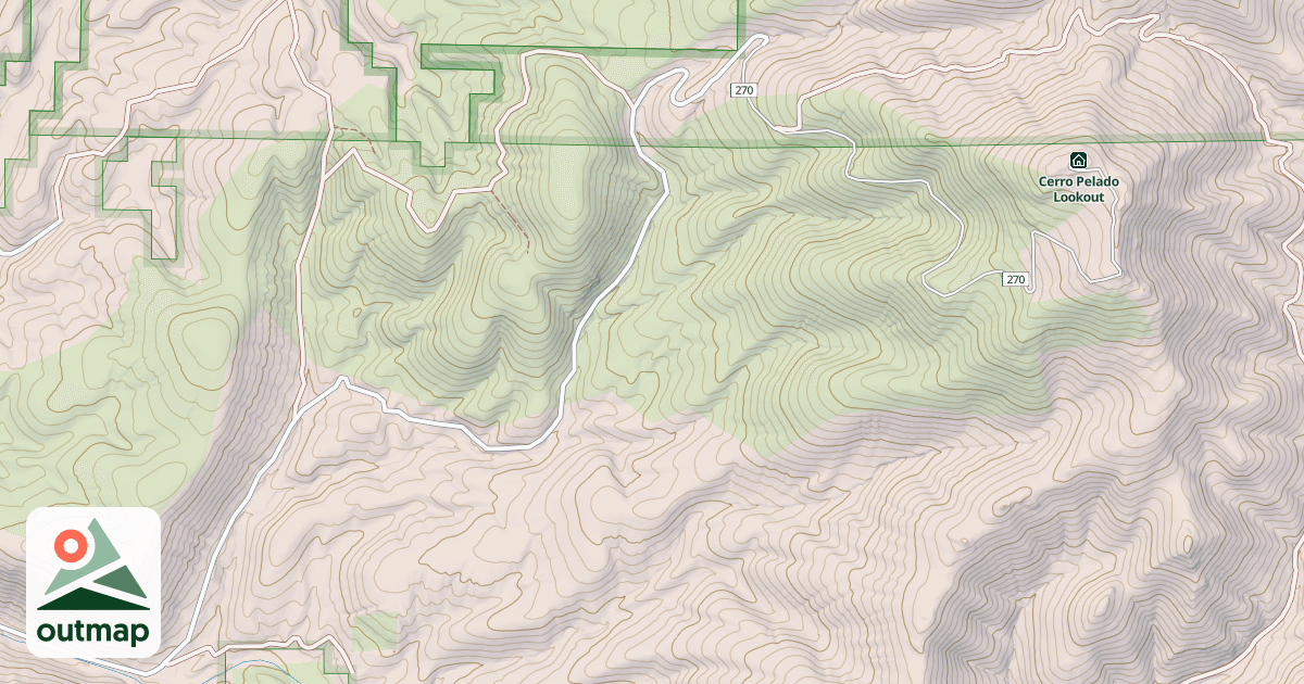 Map of CERRO PELADO