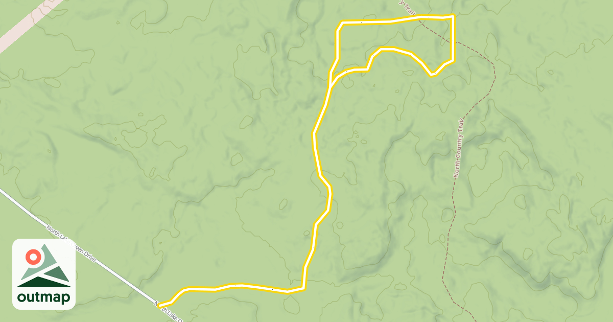 Map of Drummond Ski Trails