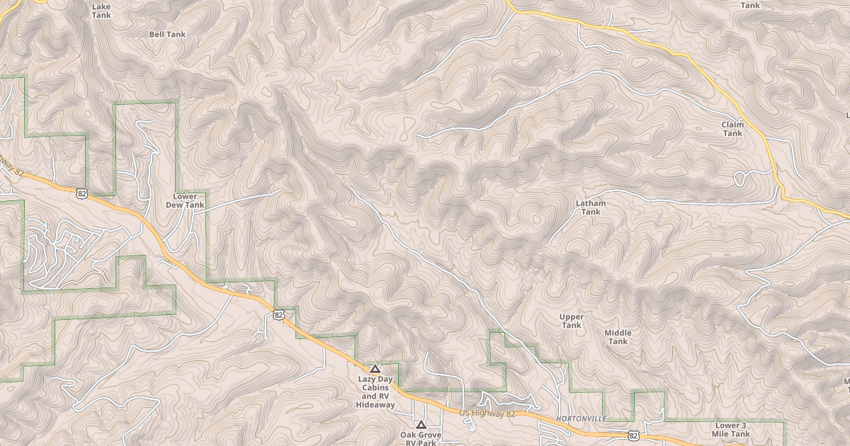 Map preview of THREE MILE CANYON