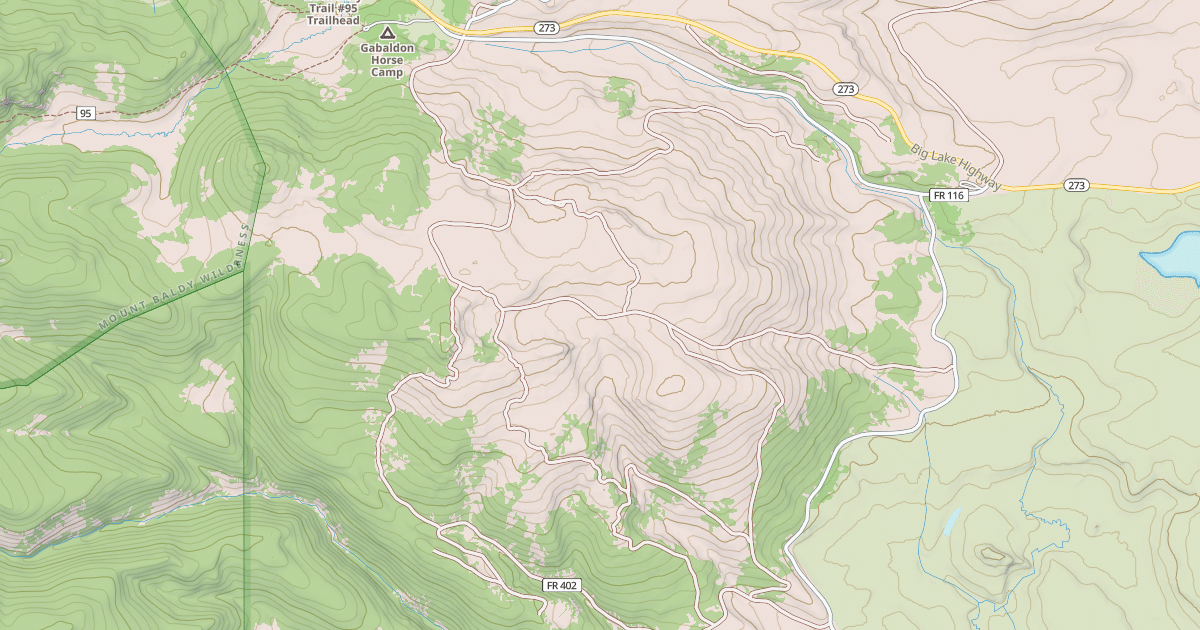 Map preview of USFS National Forest System Roads {37589F97-CD2E-4B16-A8D9-76CFE3A0C4DF}