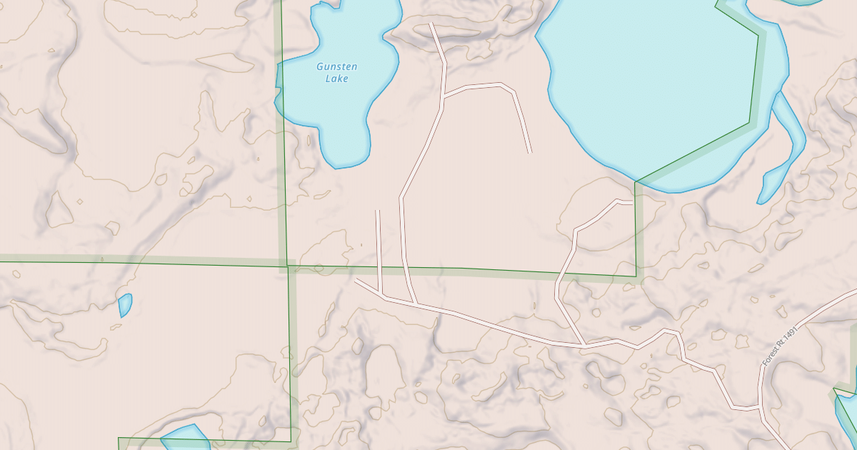 Map preview of GUNSTEN LAKE