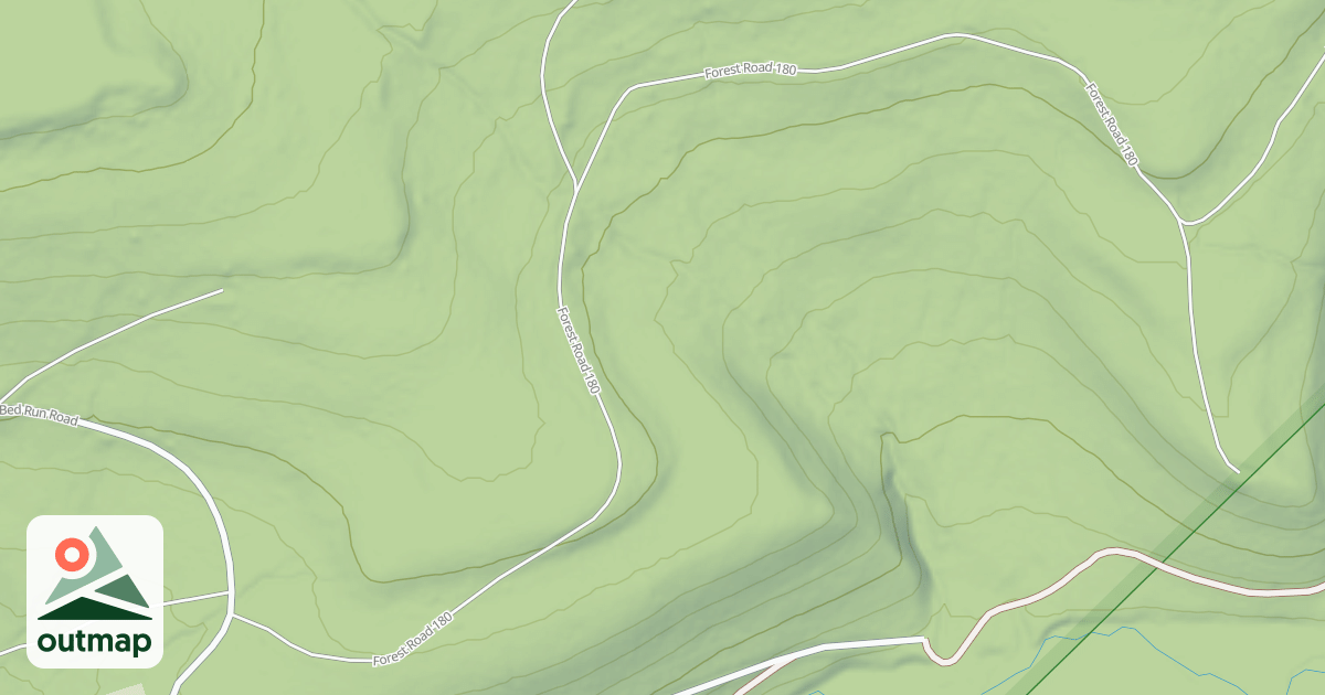 Map of COALBED RUN