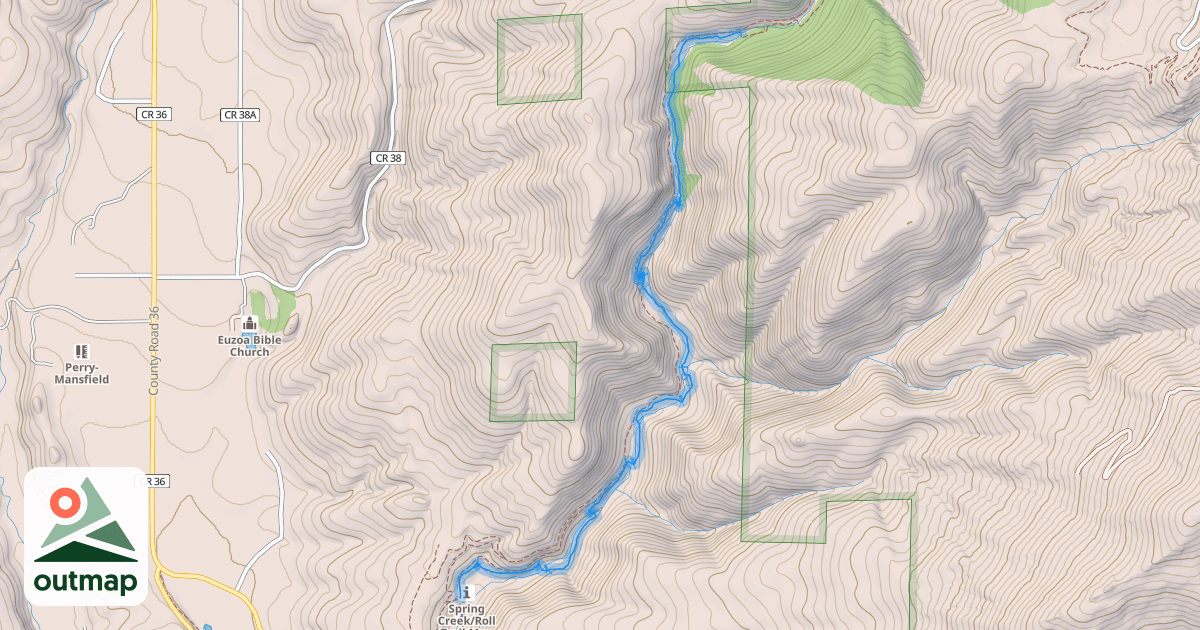 Map of Spring Creek Trail