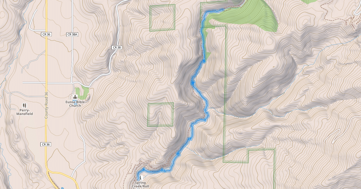 Map preview of Spring Creek Trail
