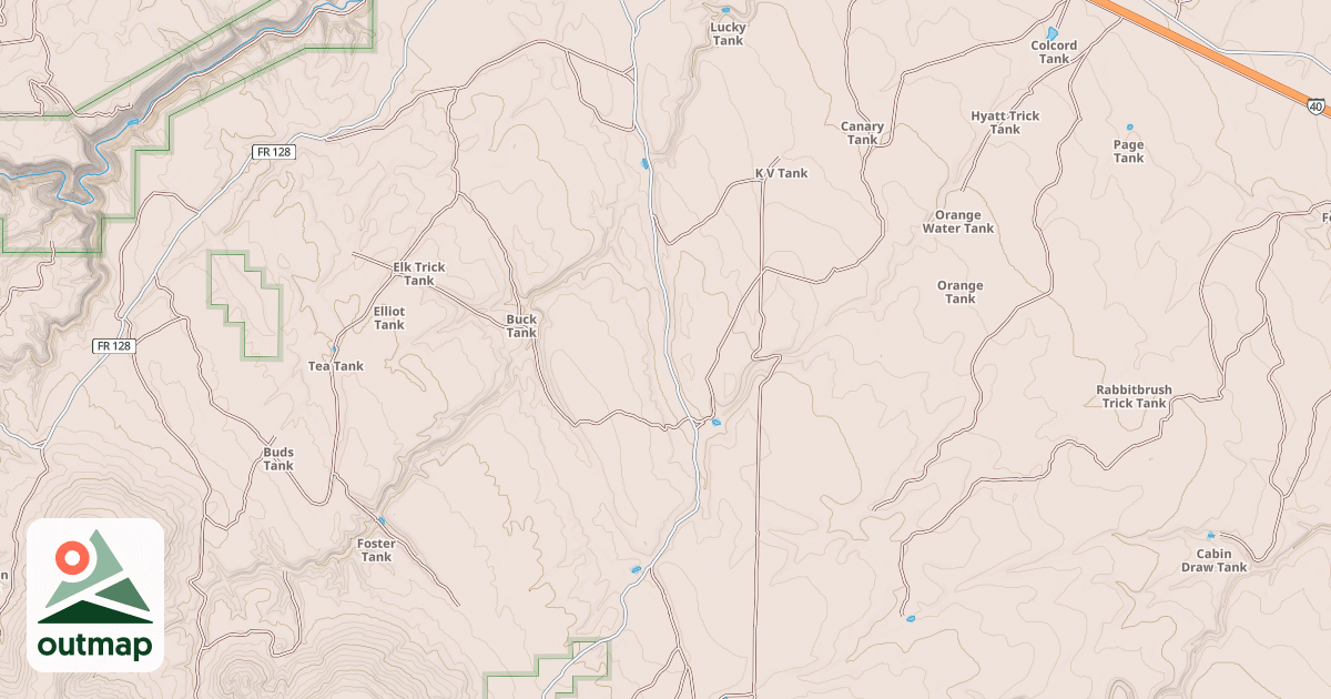 Map of ANDERSON MESA