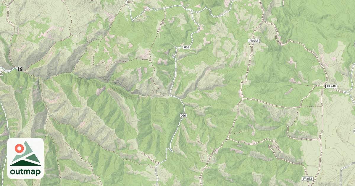 Map of DIP HOLLOW - LONG HOLLOW