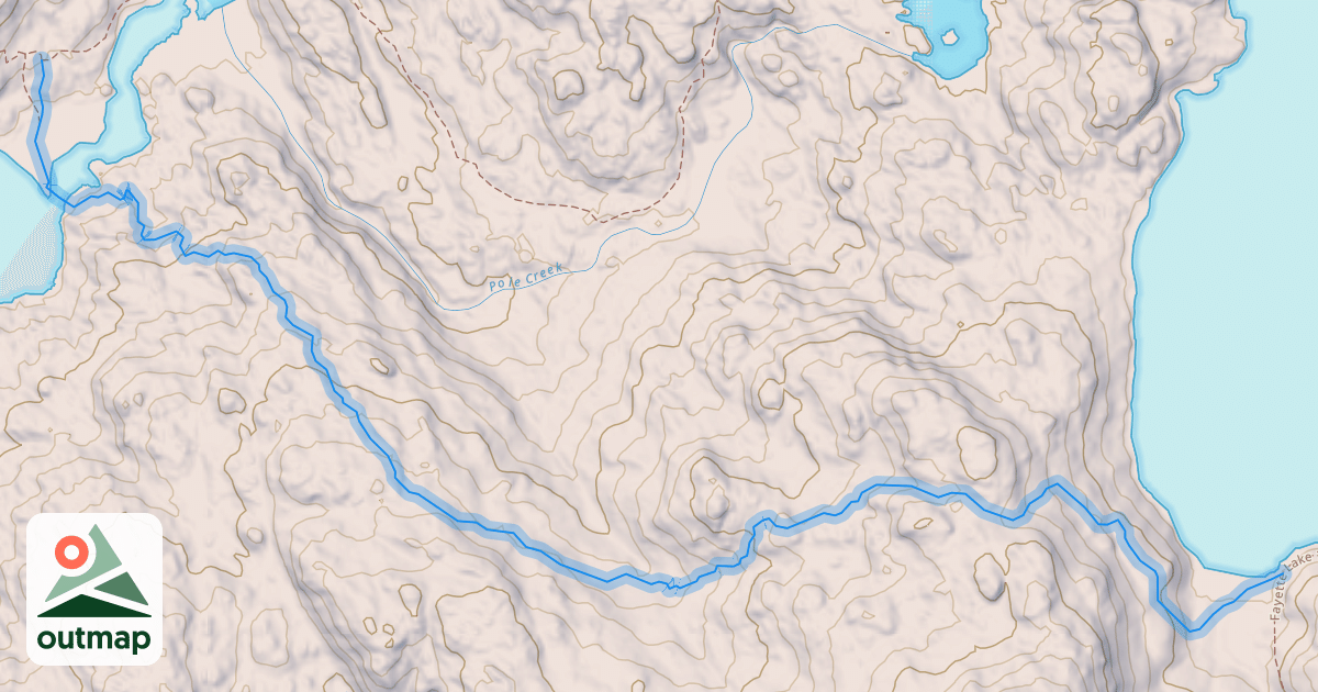 Map of Half Moon Trail
