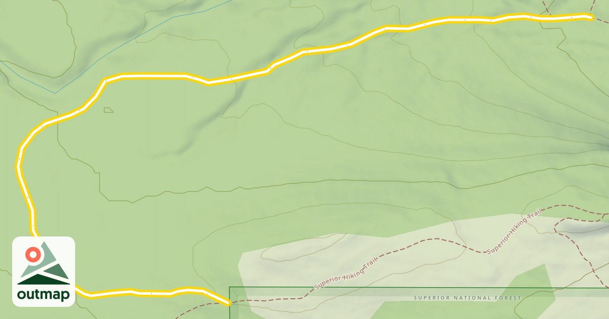 Map of Cascade Lookout Mountain Trail