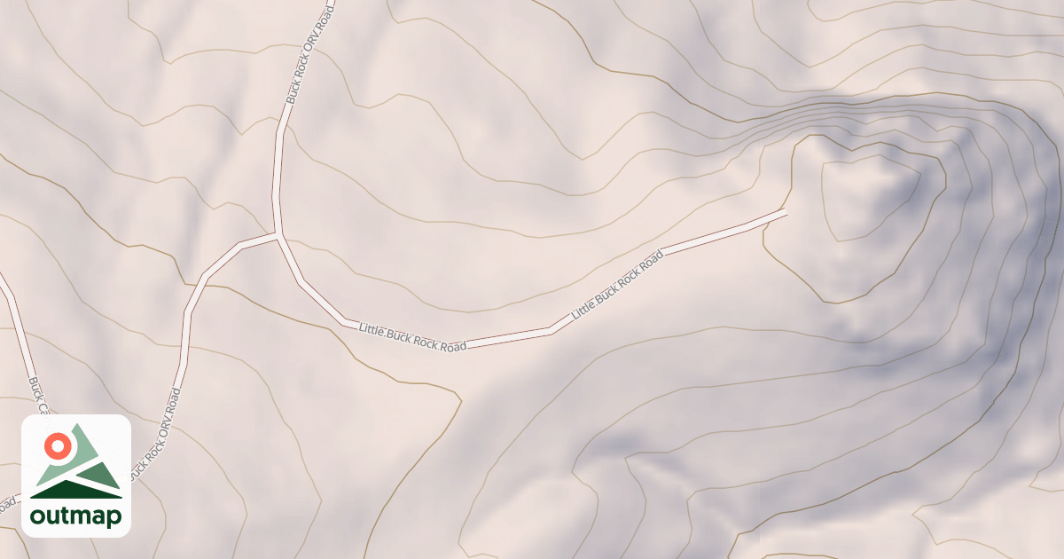 Map of LITTLE BUCK ROCK